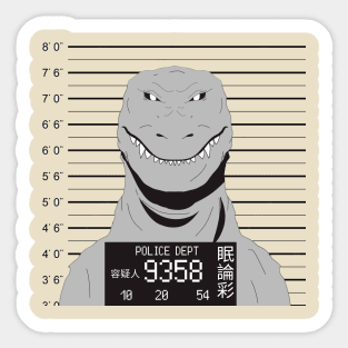 Mugshot Tokyo Japan Sticker